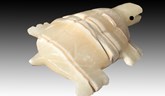 Carved Back Alabaster Turtle 